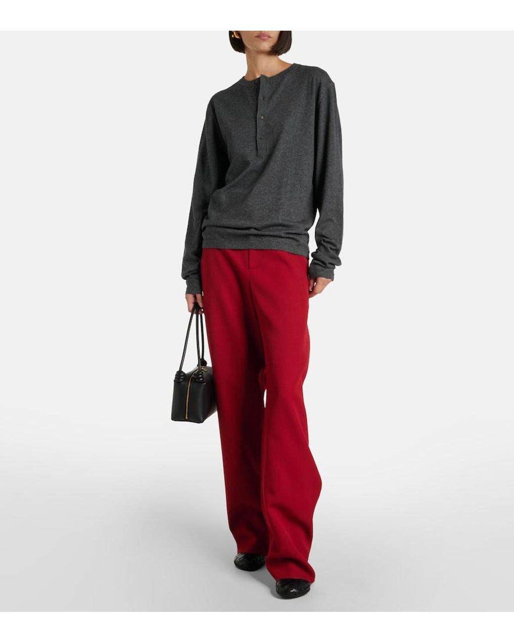 Extreme Cashmere Gray N°370 Herman Cotton And Cashmere Sweater
