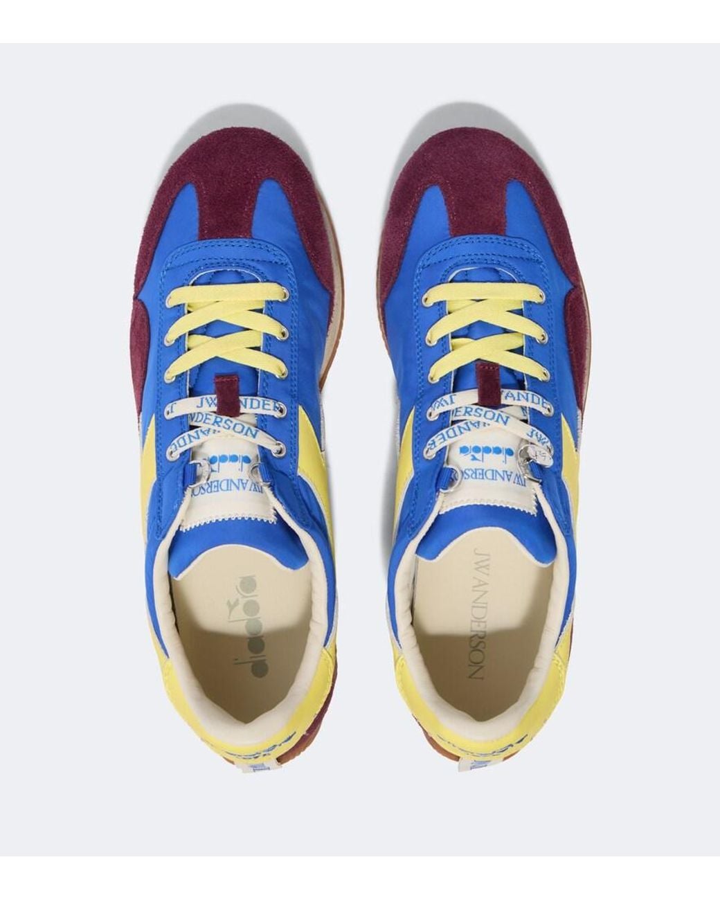 J.W. Anderson Blue X Diadora Equipe Leather Sneakers for men