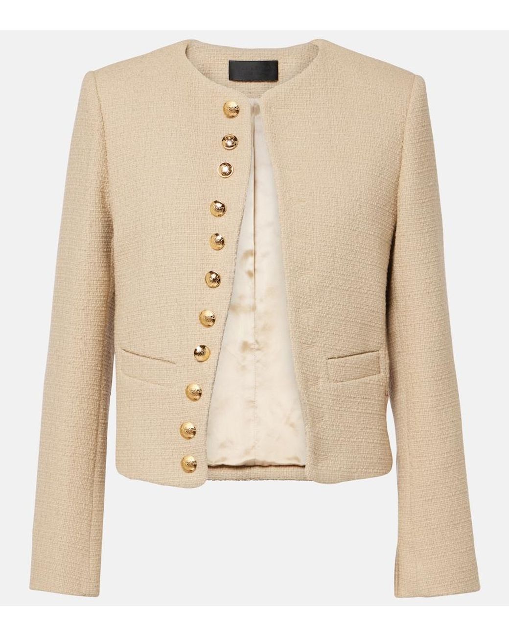 Nili Lotan Natural Patti Cotton-Blend Jacket