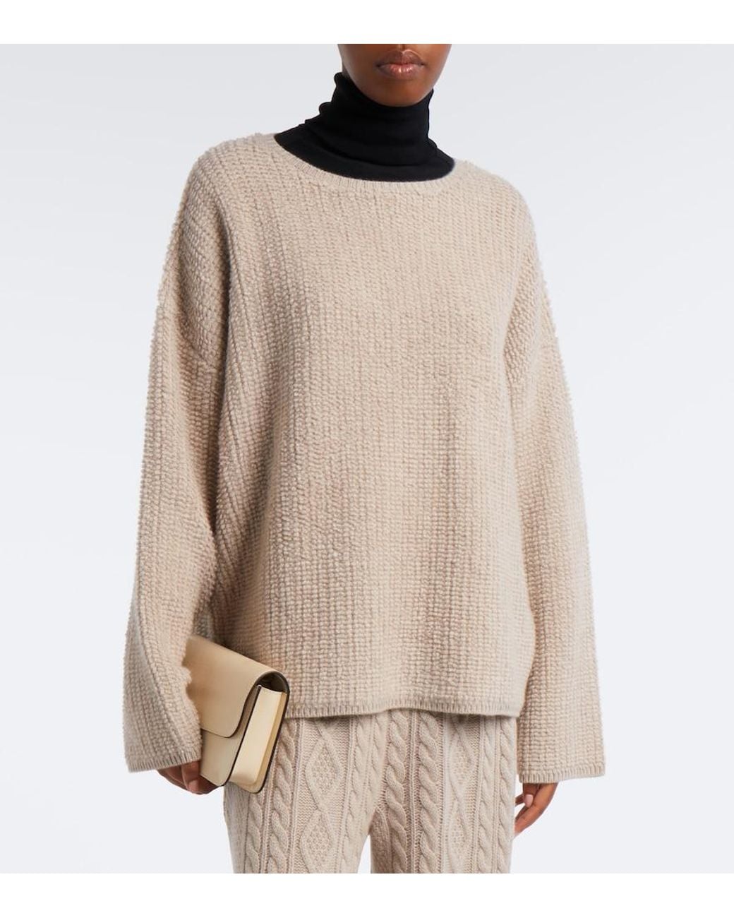 Lisa Yang Natural Elsa Cashmere Sweater