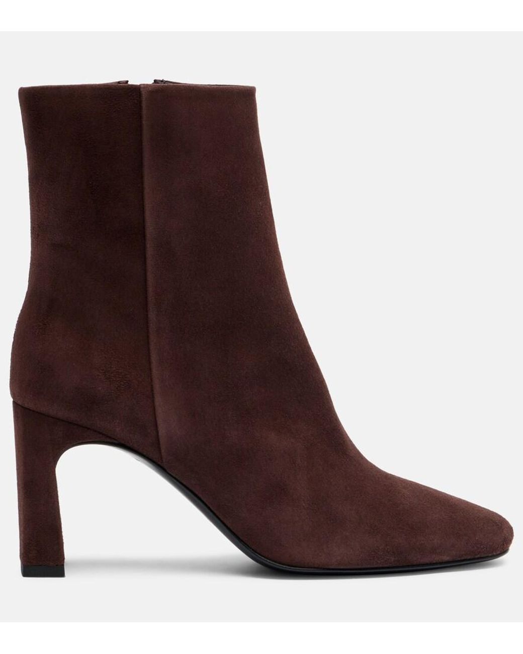 Souliers Martinez Brown Karol 80 Suede Ankle Boots