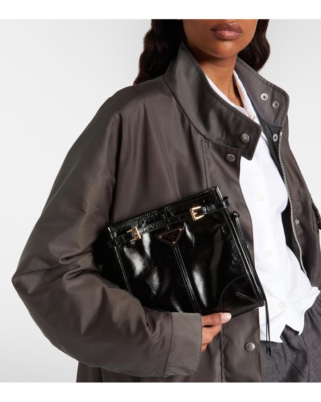 Borsa A Spalla Bonnie Mini di Prada in Black