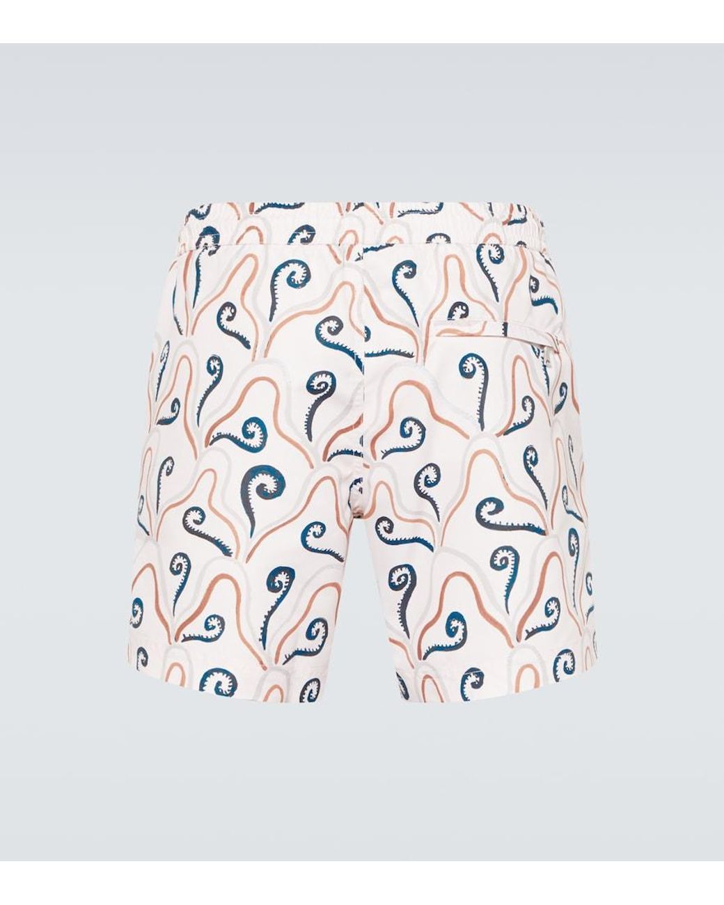 Commas White Classic Swim Shorts for men