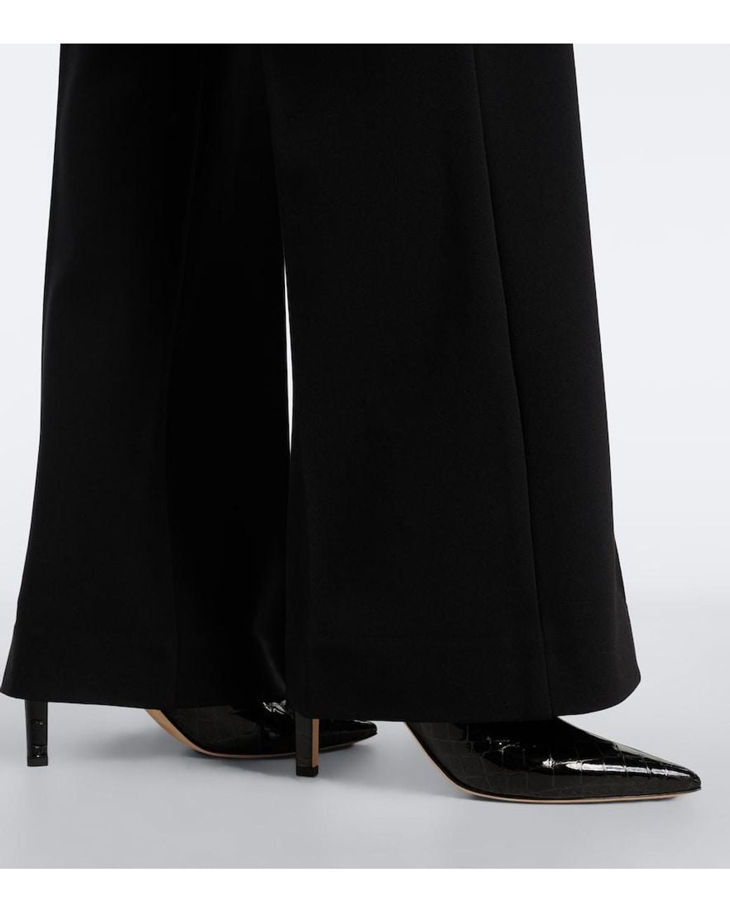 Jimmy Choo Black Frankie Croc-Effect Leather Ankle Boots