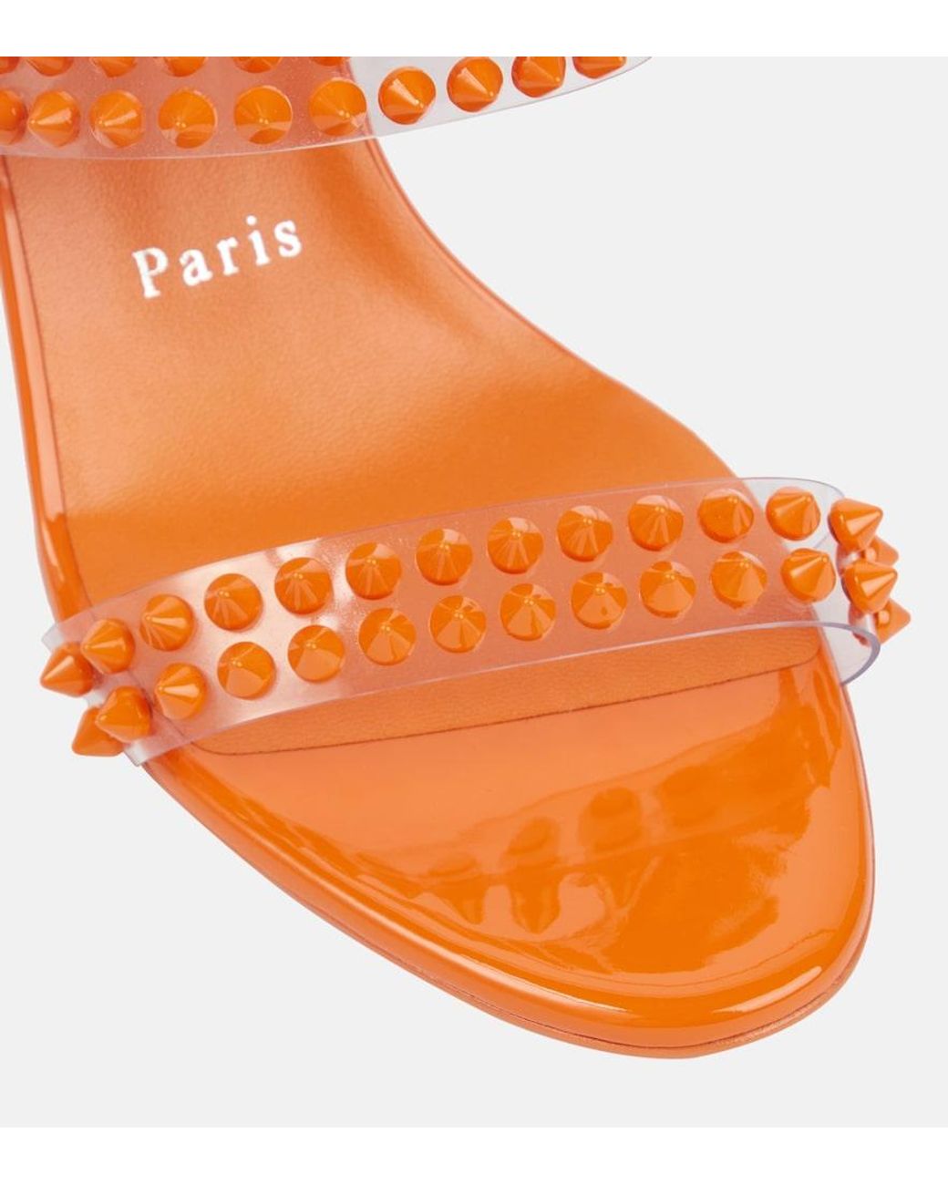 Christian Louboutin Multicolor Spike Only 85 Pvc And Leather Sandals