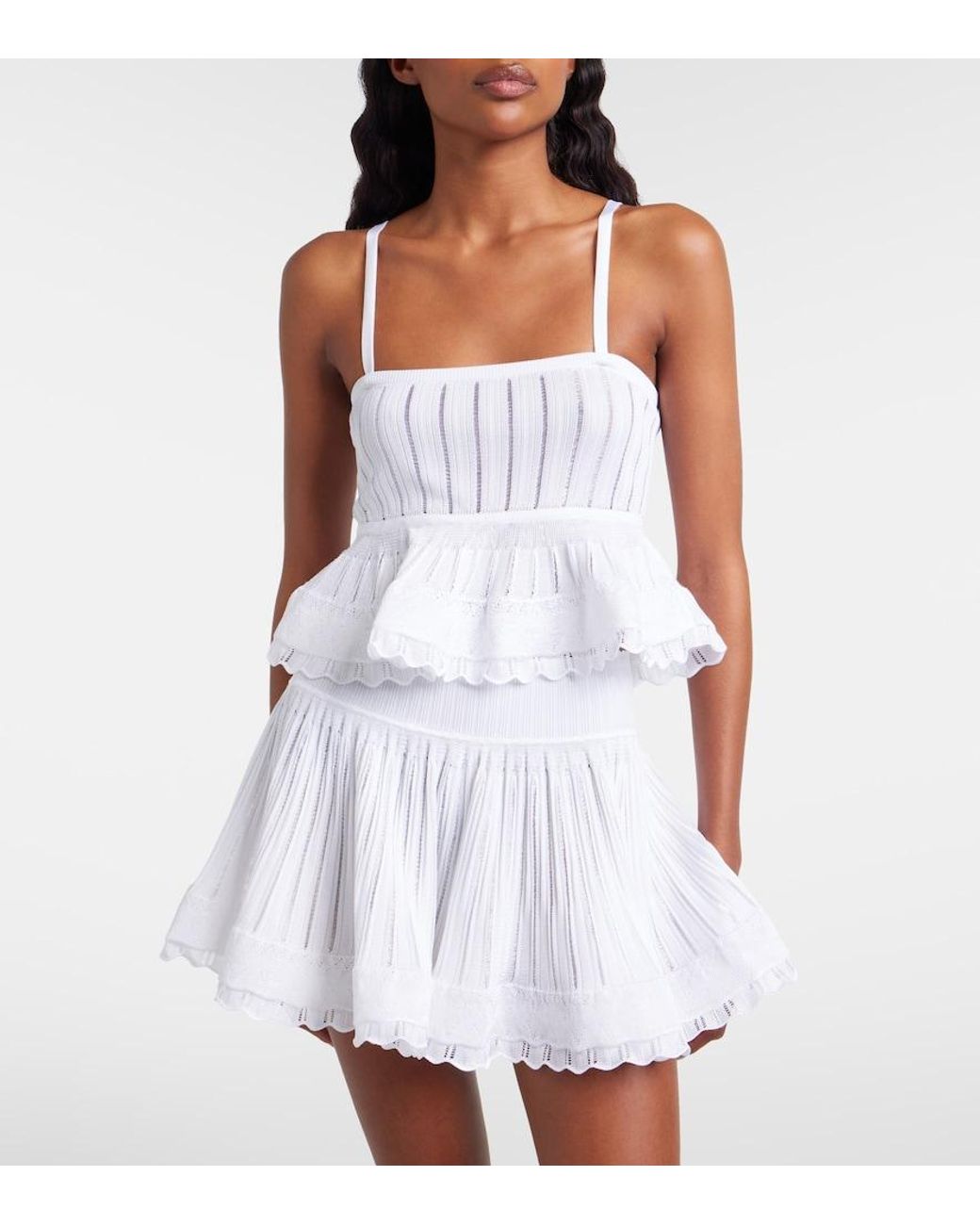 Alaïa White Knitted Top
