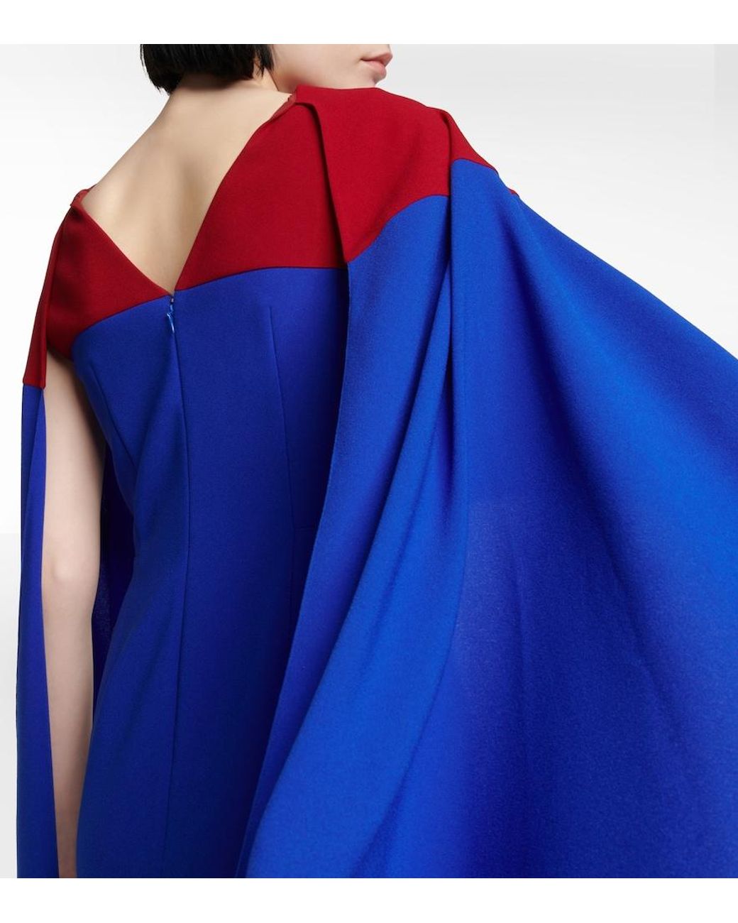 Roksanda Blue Elina Cape Midi Dress