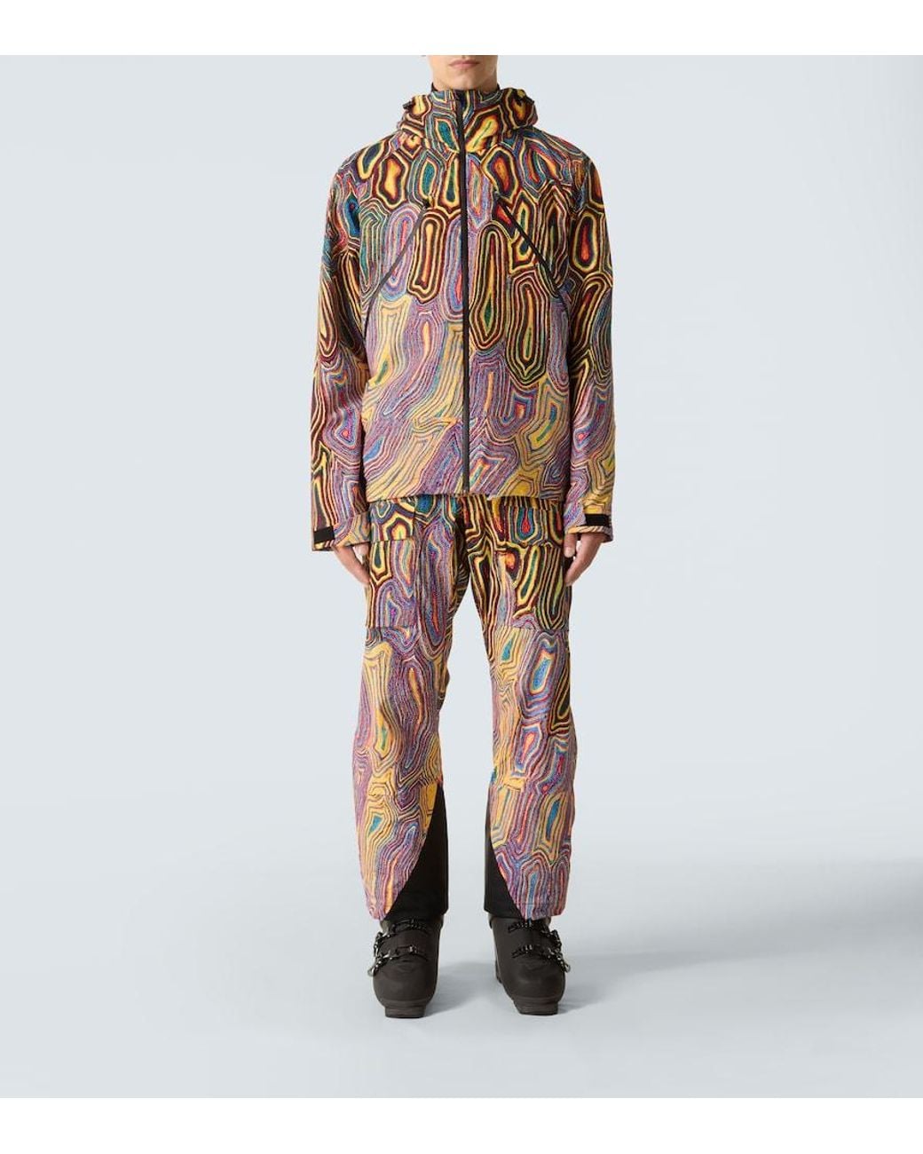 Aztech Mountain Multicolor Hayden Printed Ski Jacket for men