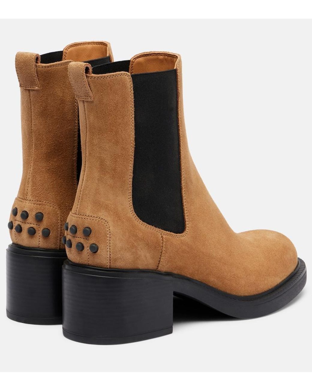 Tod's Brown Suede Chelsea Boots
