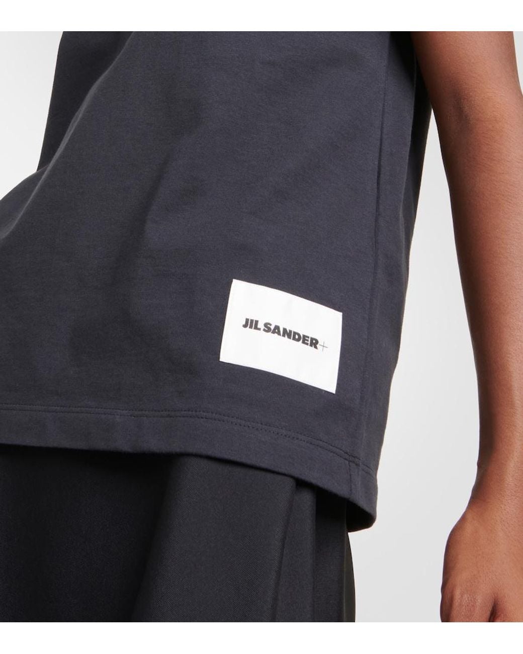 Jil Sander Black Set Of 3 Cotton Jersey T-Shirts