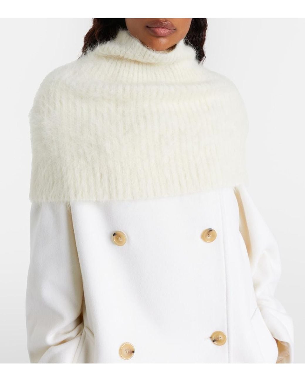 Totême Natural Alpaca-Blend Scarf