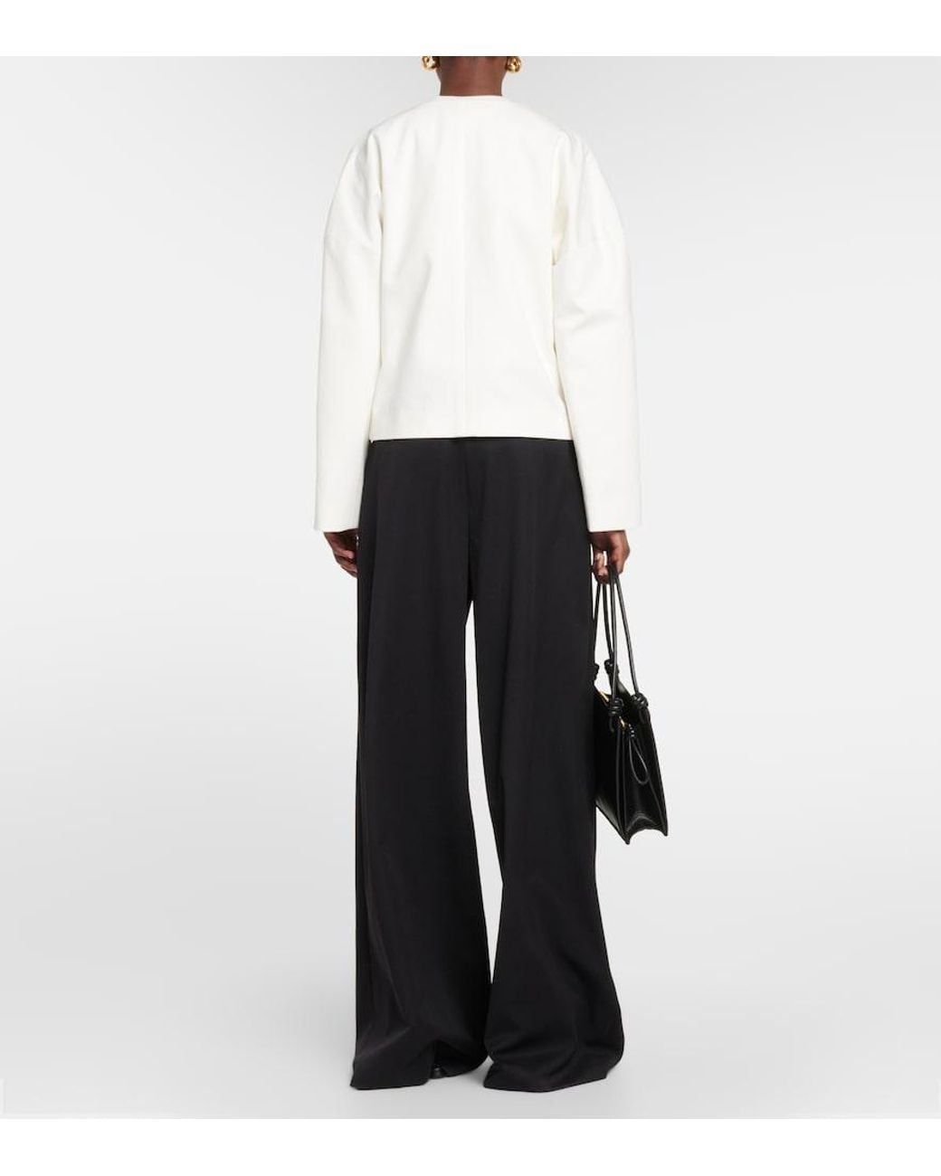 FFORME White Dev Cropped Denim Jacket