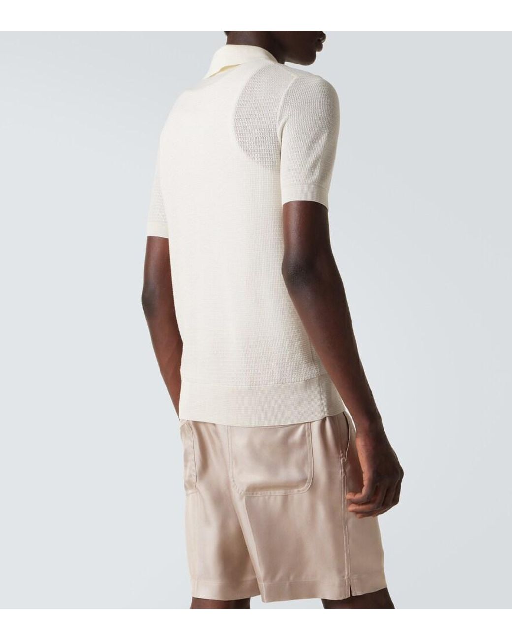 Polo di Tom Ford in Natural da Uomo