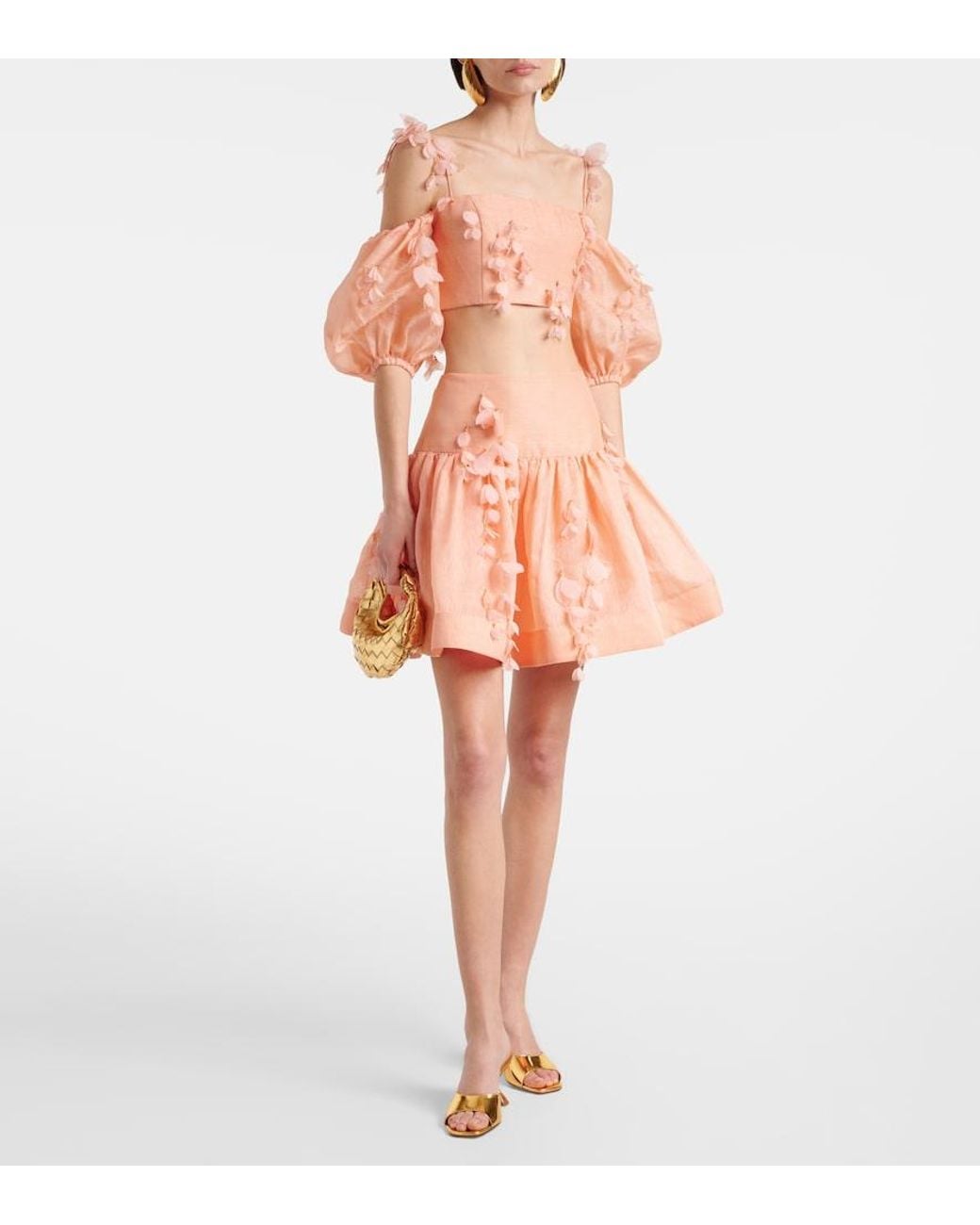 Top Cropped Dawning di Zimmermann in Pink