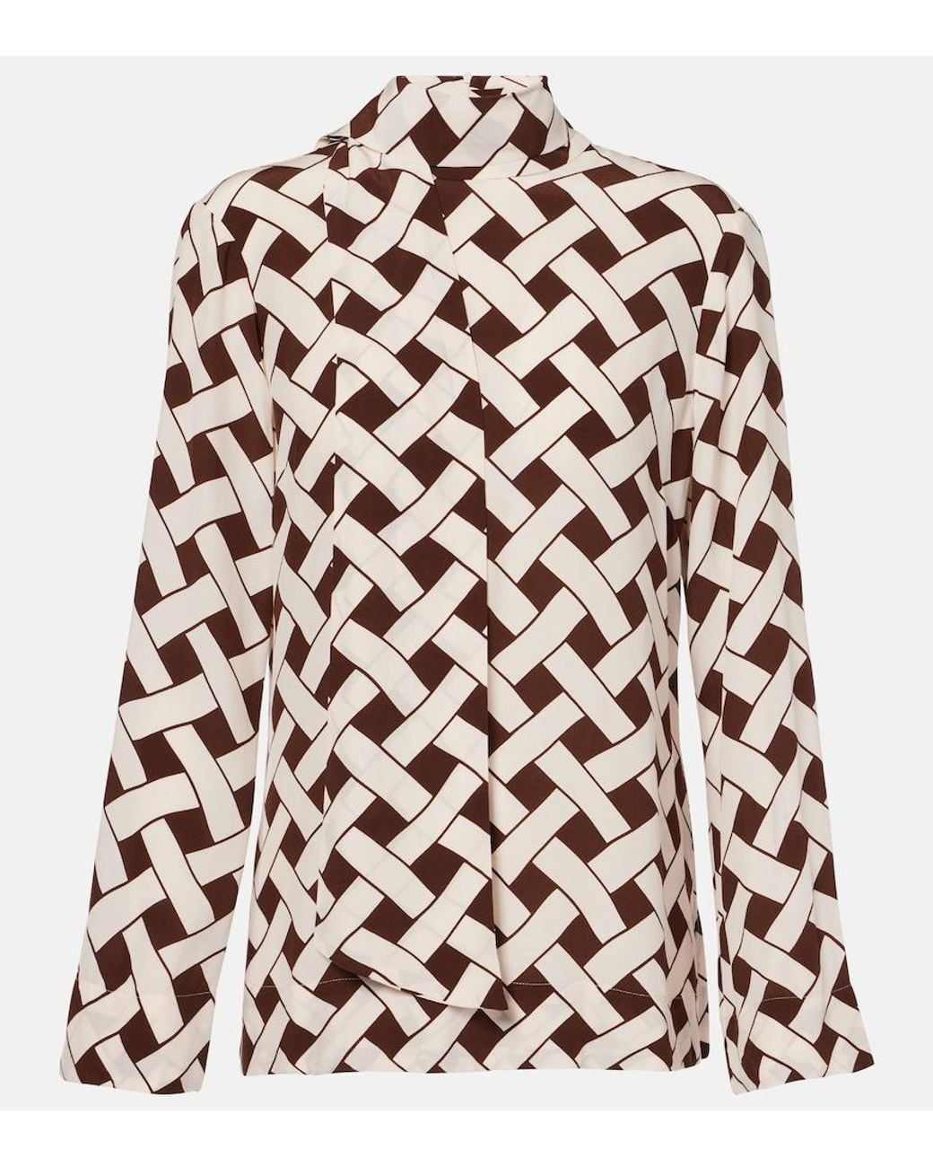 Blouse Libra Imprimee Rixo en coloris Brown