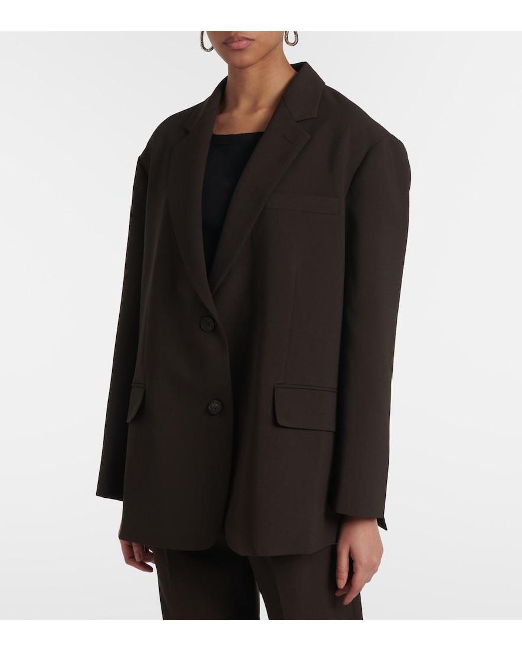 Frankie Shop Brown Bea Oversized Blazer