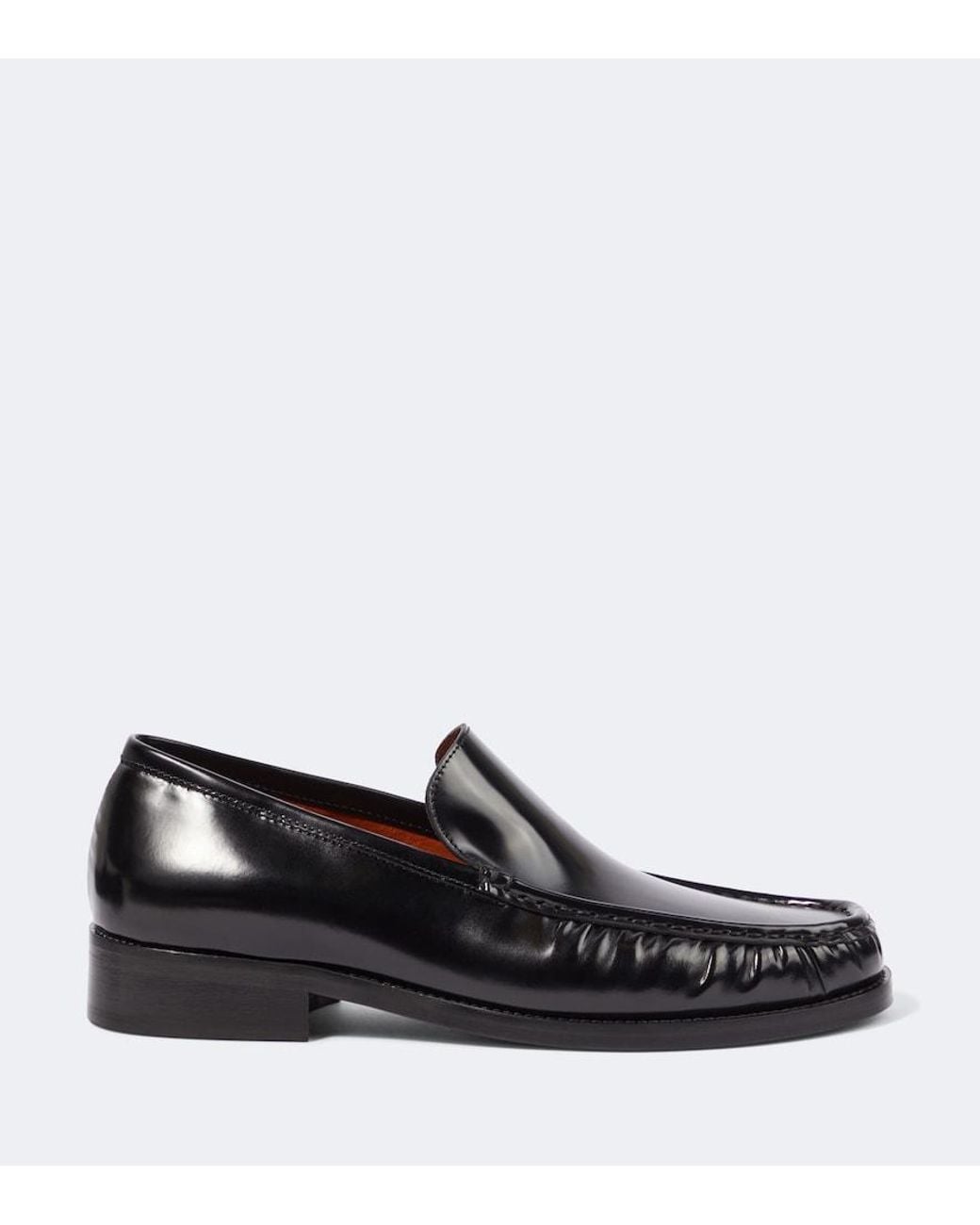 Acne Black Leather Loafers for men