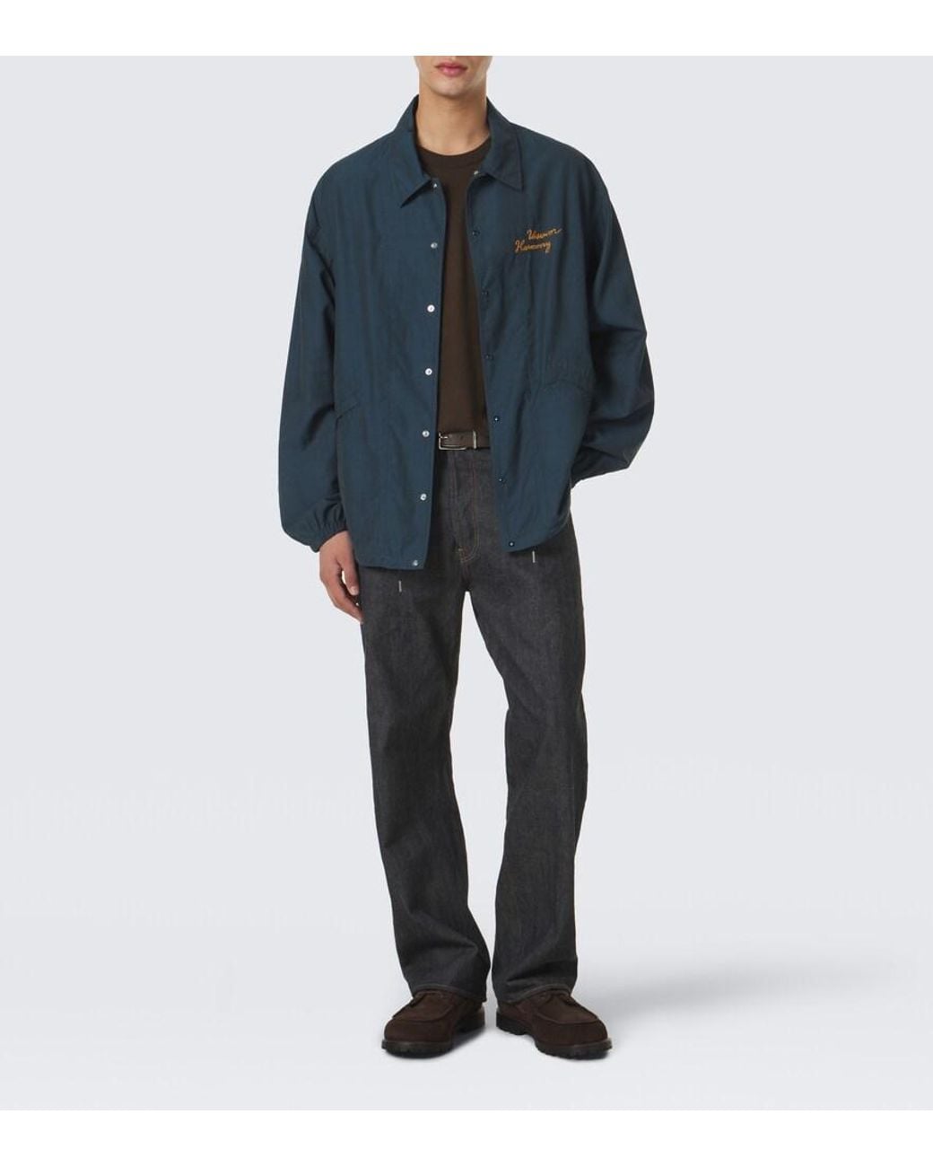 Visvim Blue Windfall Taffeta Jacket for men