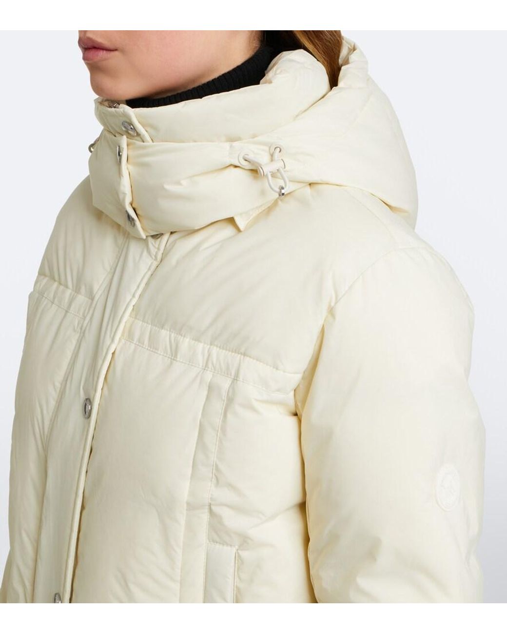 Yves Salomon Natural Shearling-Trimmed Hooded Down Ski Jacket