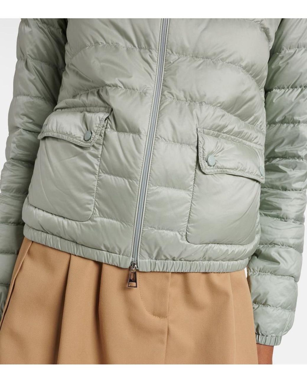 Moncler Green Lans Down Jacket