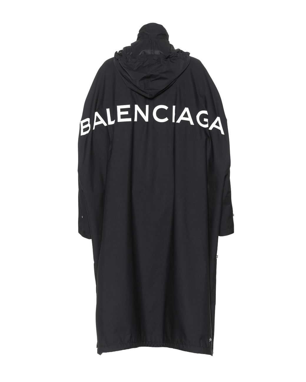 B print tech gabardine sport trench coat  Balenciaga  Men  Luisaviaroma