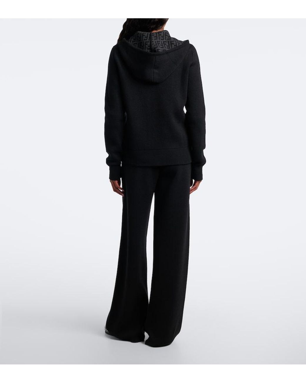 Fendi Blue Cashmere-Blend Sweatpants