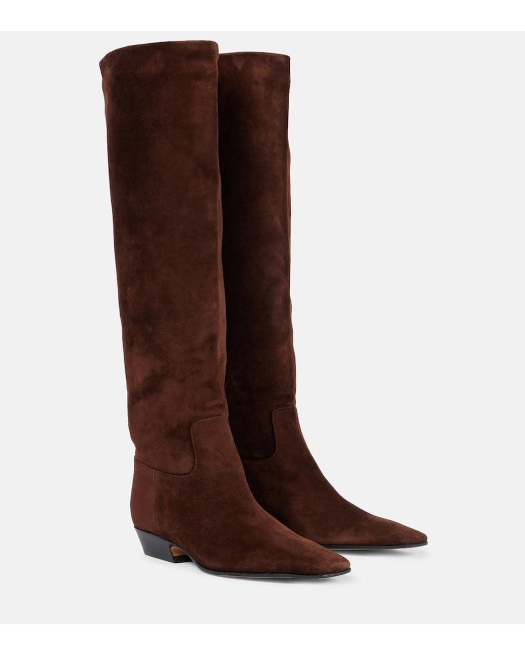 Khaite Brown Marfa Classic Flat Knee High Boot