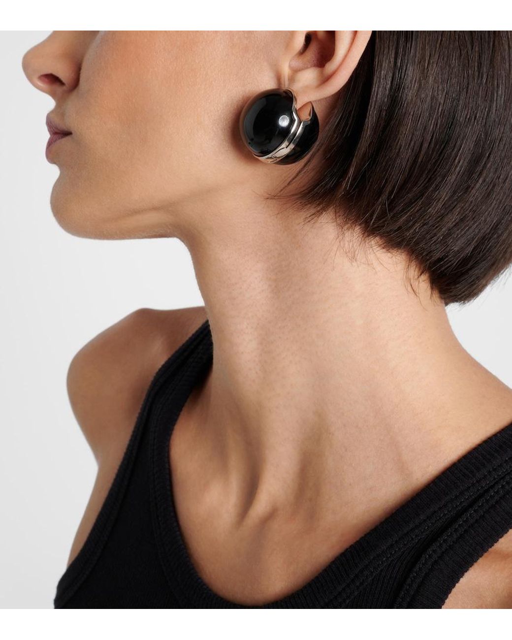 Alaïa White Ohrringe Sphere
