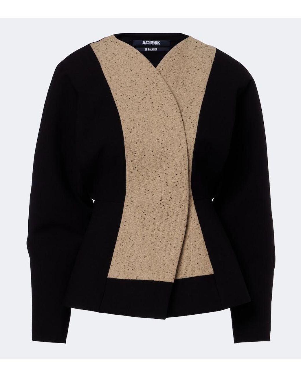 Jacquemus Black Cotton And Wool-Blend Jacket
