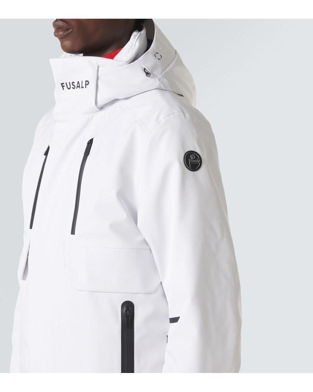 Fusalp White John Technical Twill Ski Jacket for men