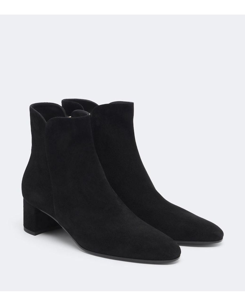 Gianvito Rossi Black Lisa Suede Ankle Boots