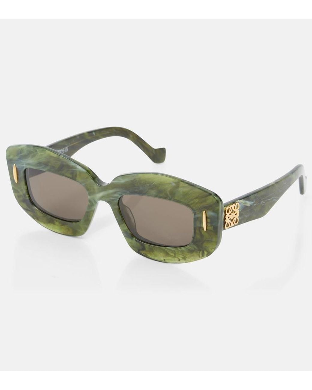 Loewe Green Screen Rectangular Sunglasses
