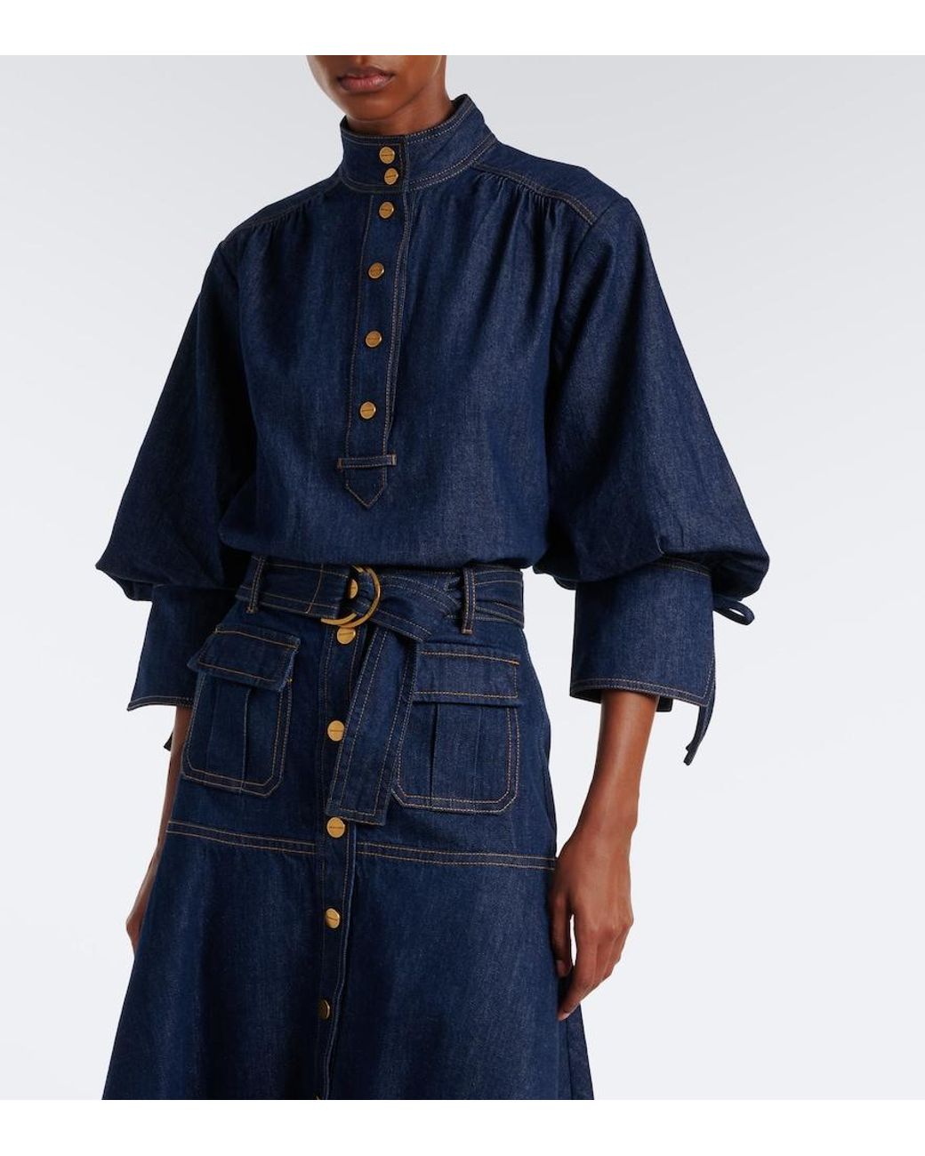 Zimmermann Blue Denim Blouse
