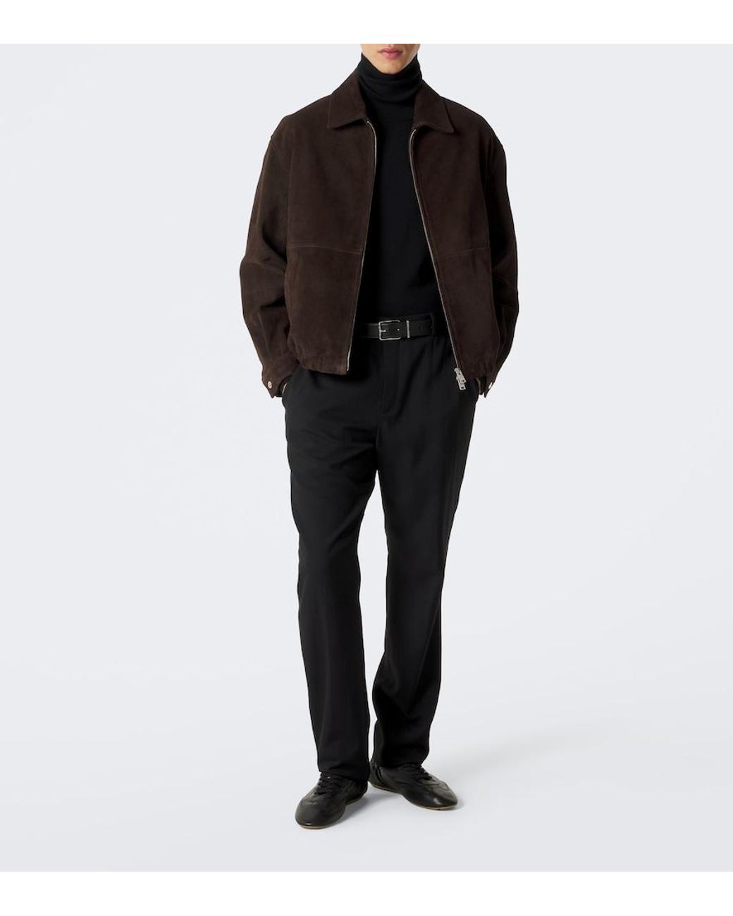 Arma Black Maddox Suede Blouson Jacket for men