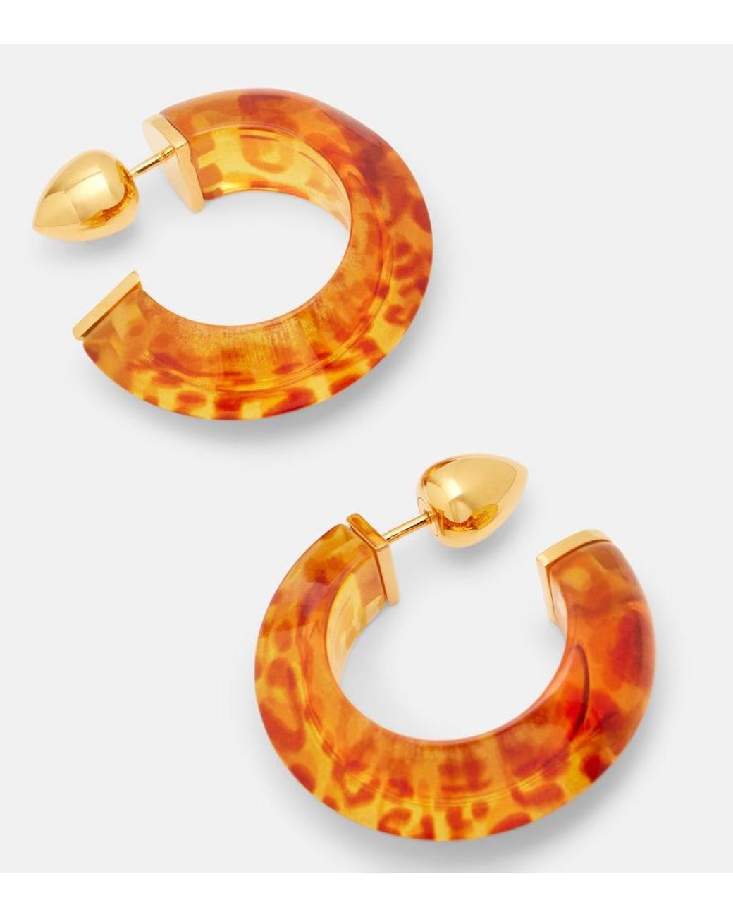Alaïa Orange Edge Hoop Earrings