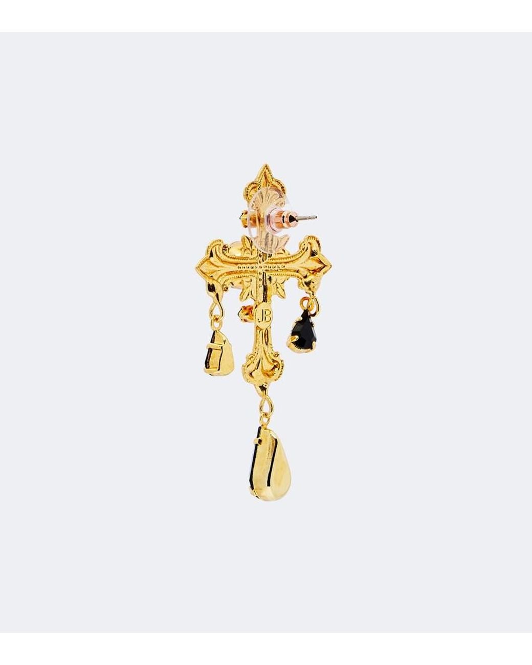Jennifer Behr White Davina 18Kt-Plated Earrings