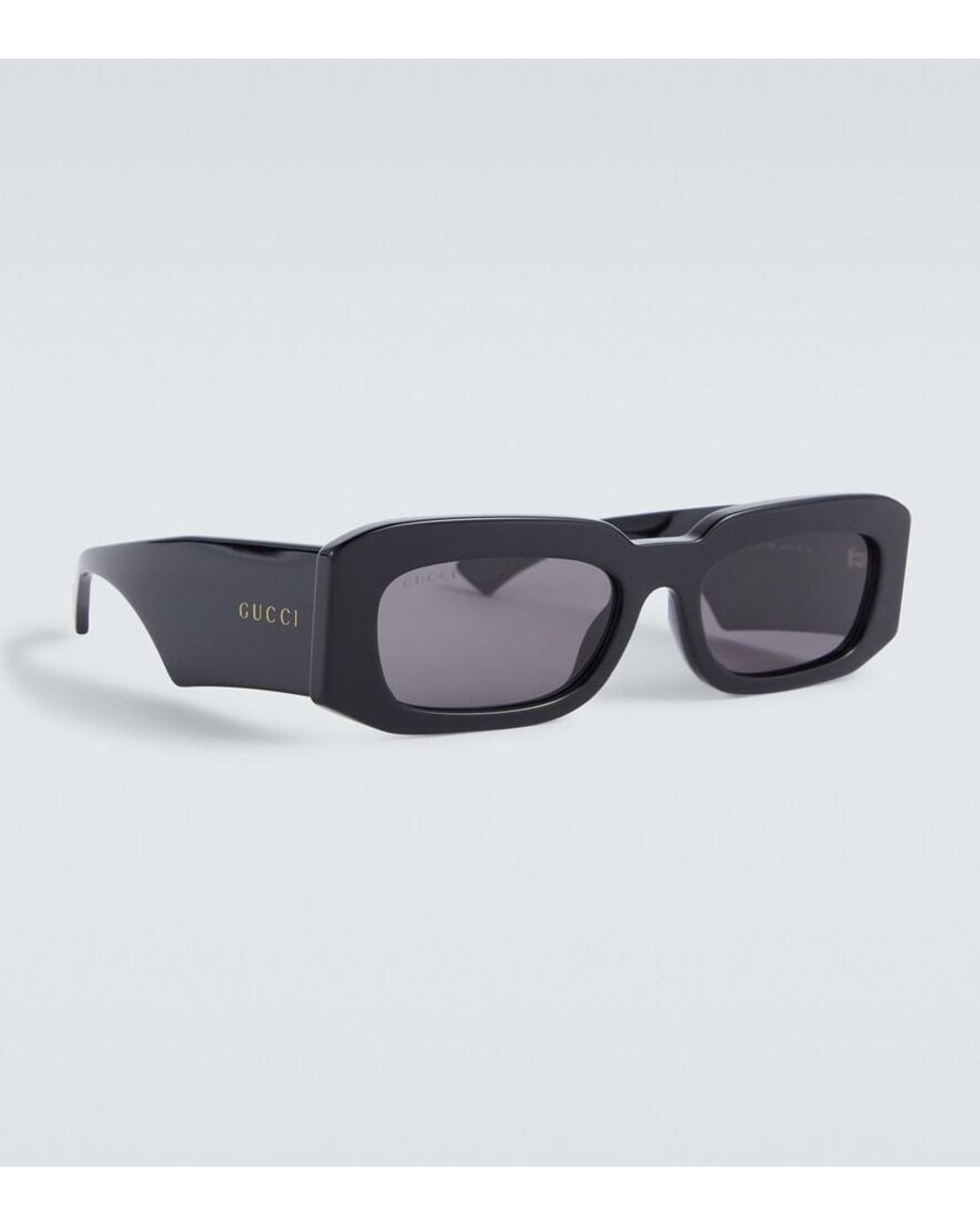 Gucci Black Rectangular Sunglasses for men