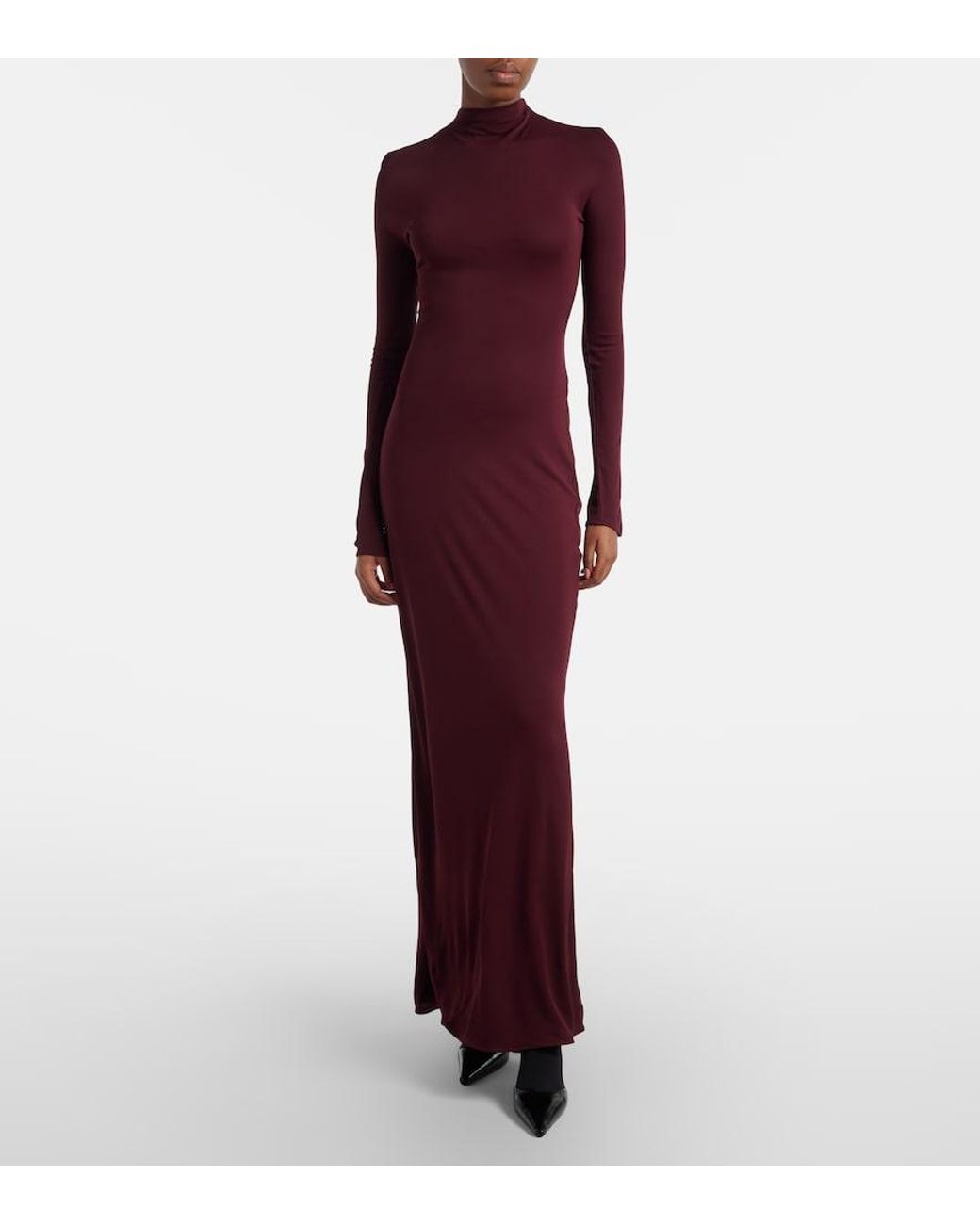 Alaïa Purple Jersey Gown