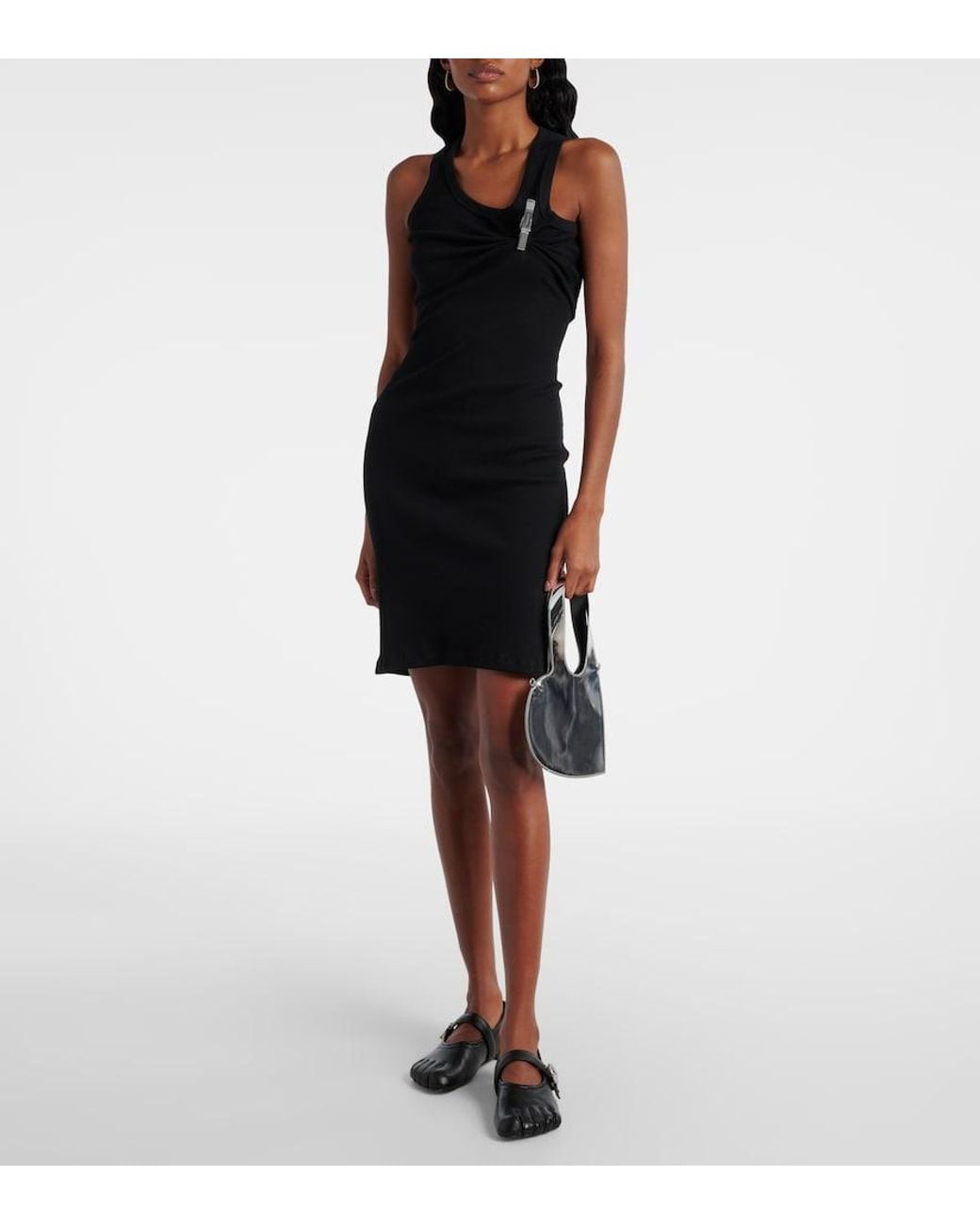 Coperni White Baby Heart Mirrored Leather Crossbody Bag