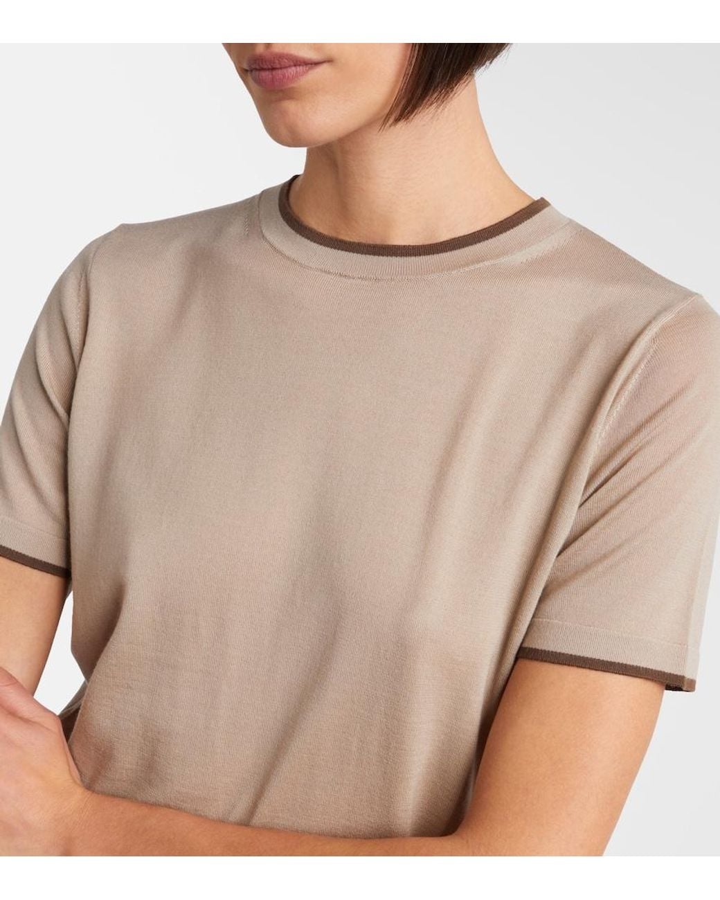 Max Mara Natural Wool T-Shirt