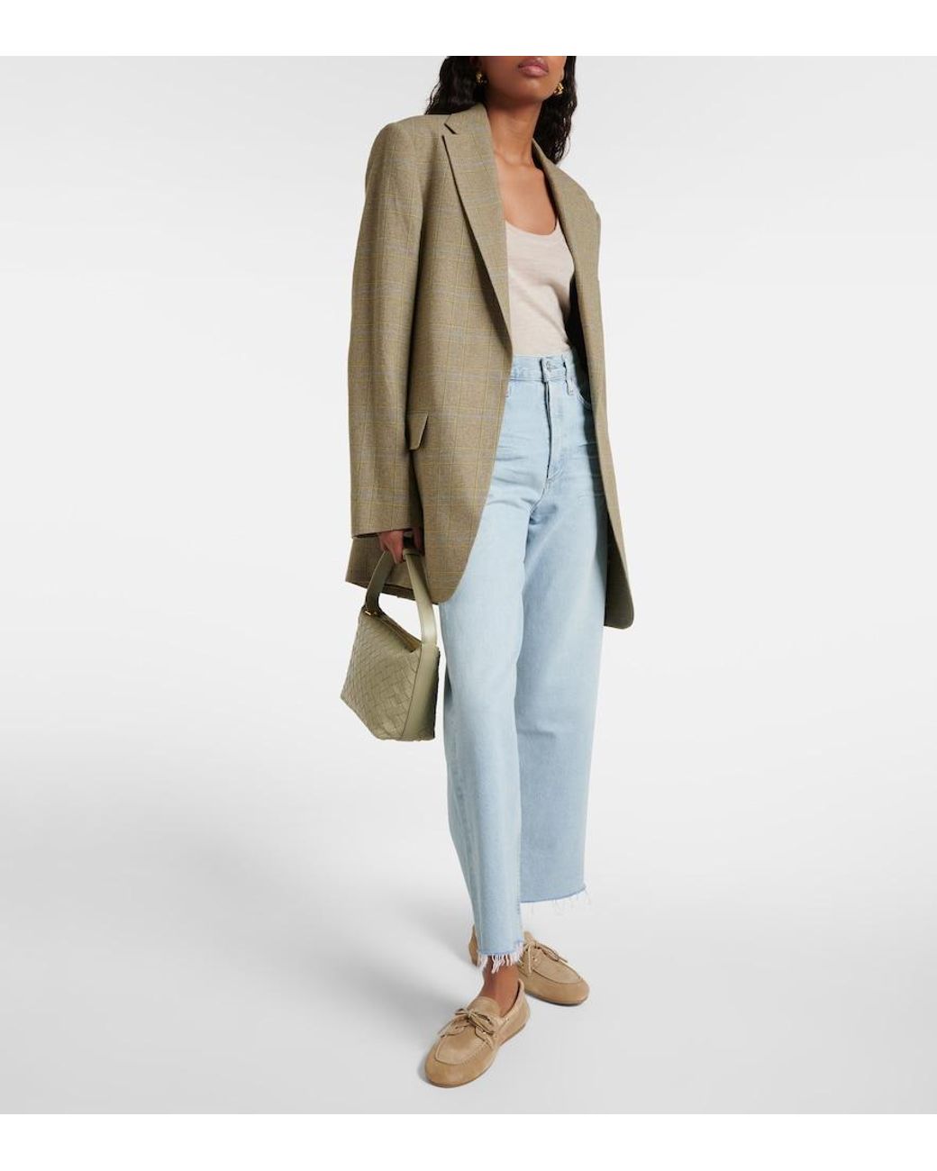Agolde Blue Ren High-Rise Wide-Leg Jeans