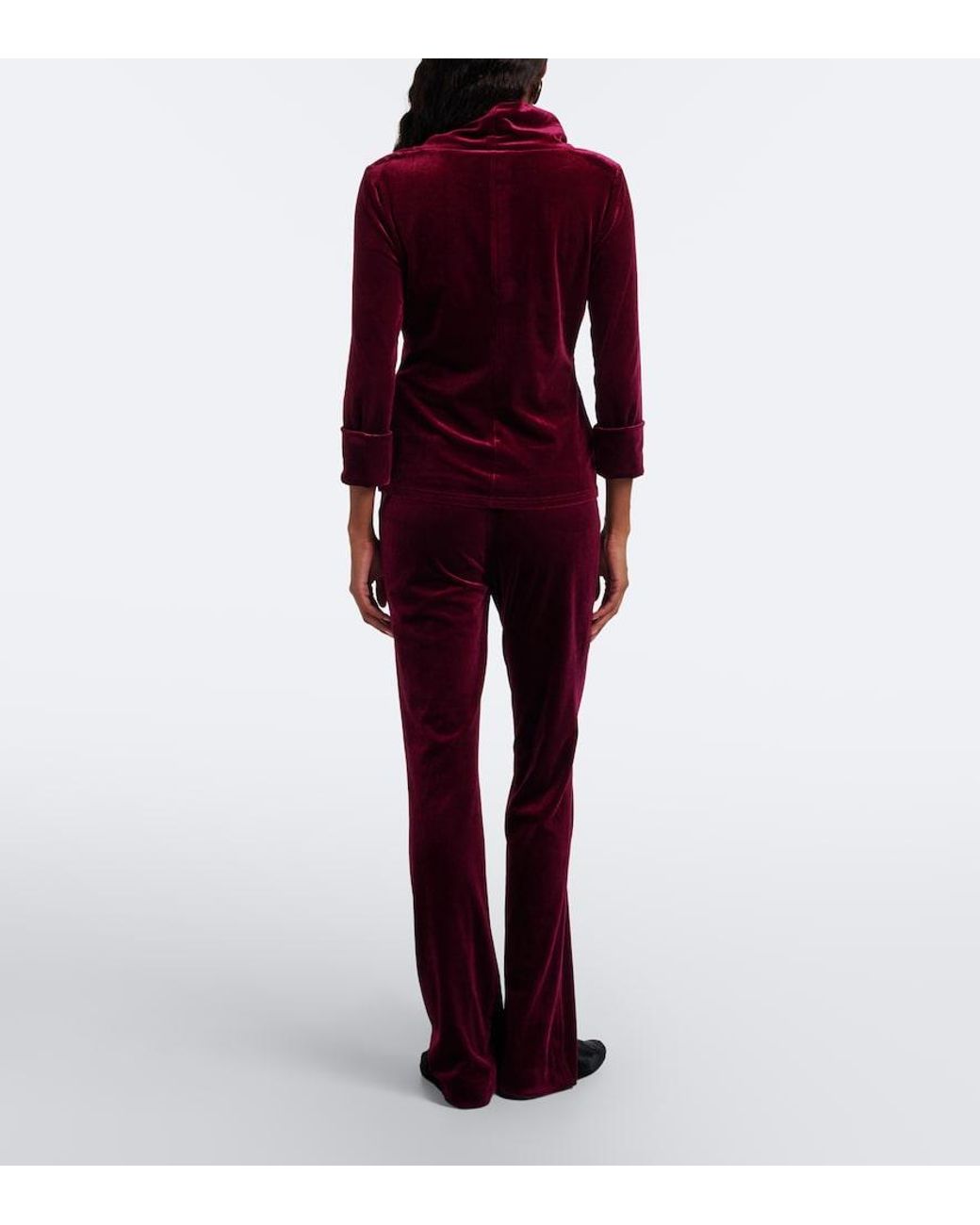 Dorothee Schumacher Velvet Flared Pants