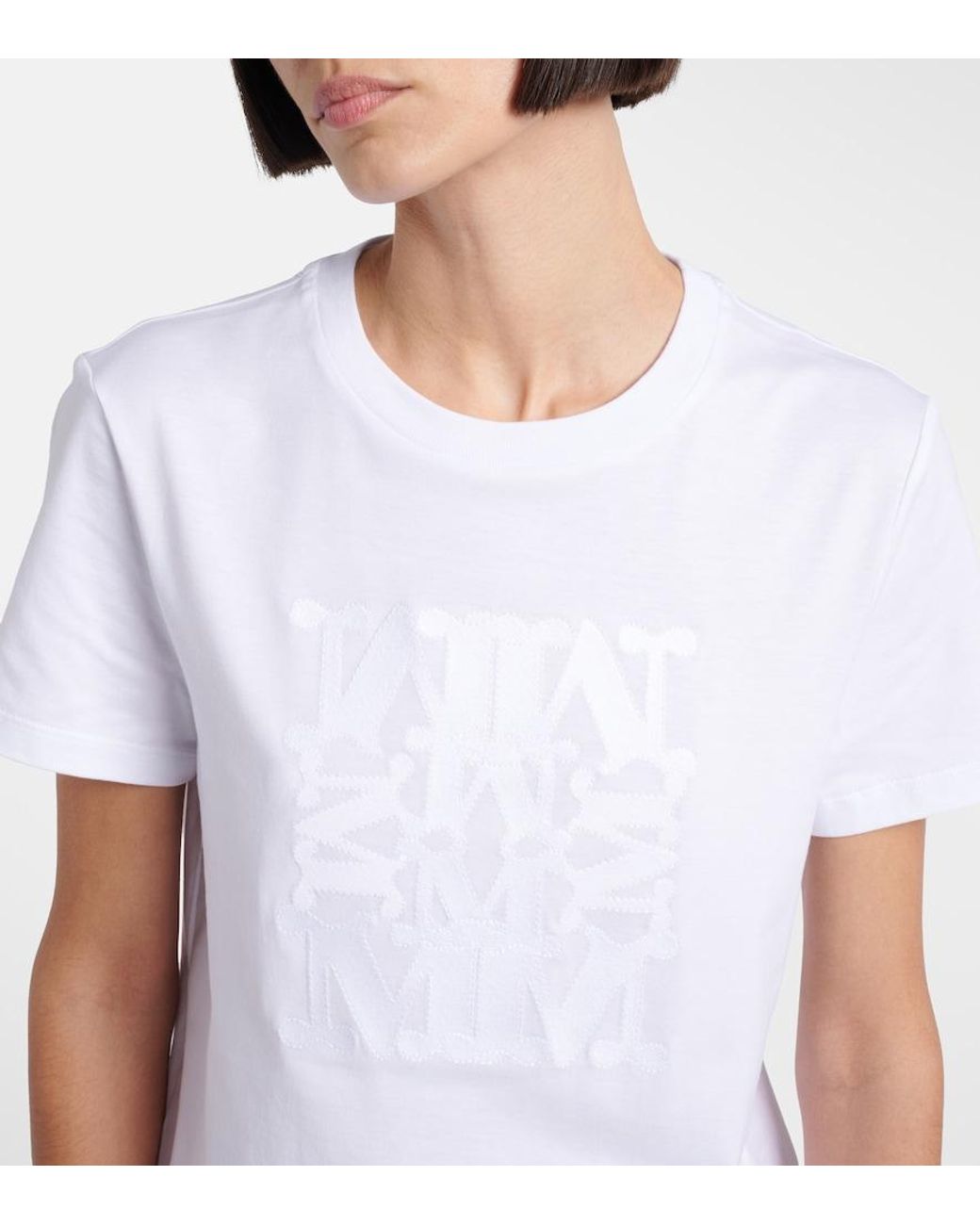 Max Mara White Giovane Cotton Jersey T-Shirt