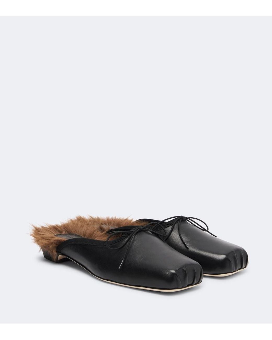 Simone Rocha Black Leather Mules
