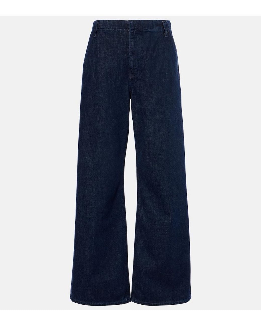 Re/done Blue Triuser High-Rise Wide-Leg Jeans