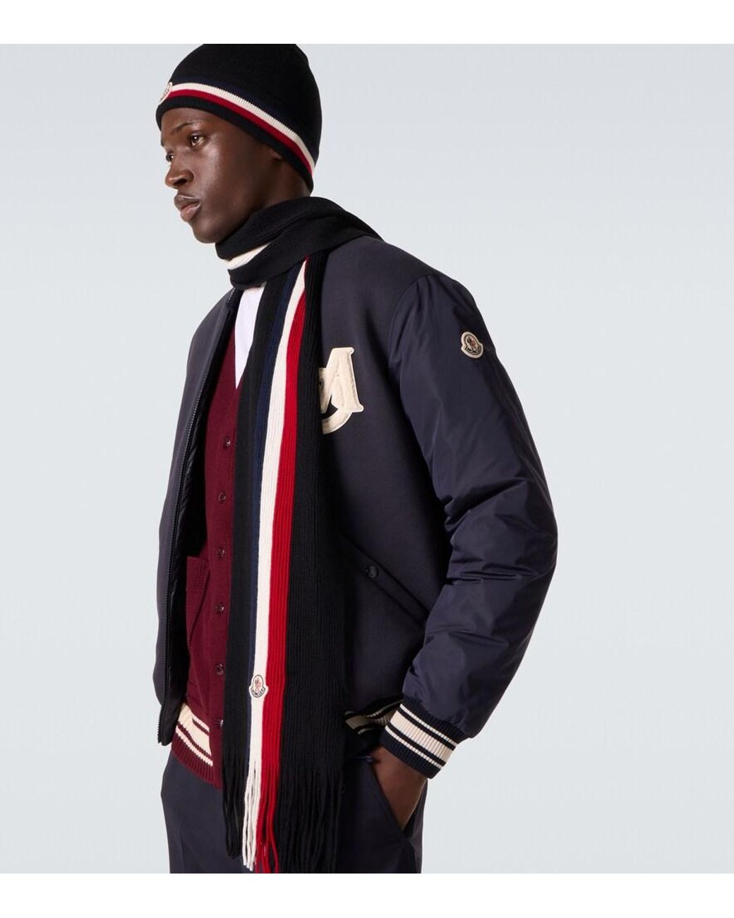 Sciarpa di Moncler in Black da Uomo