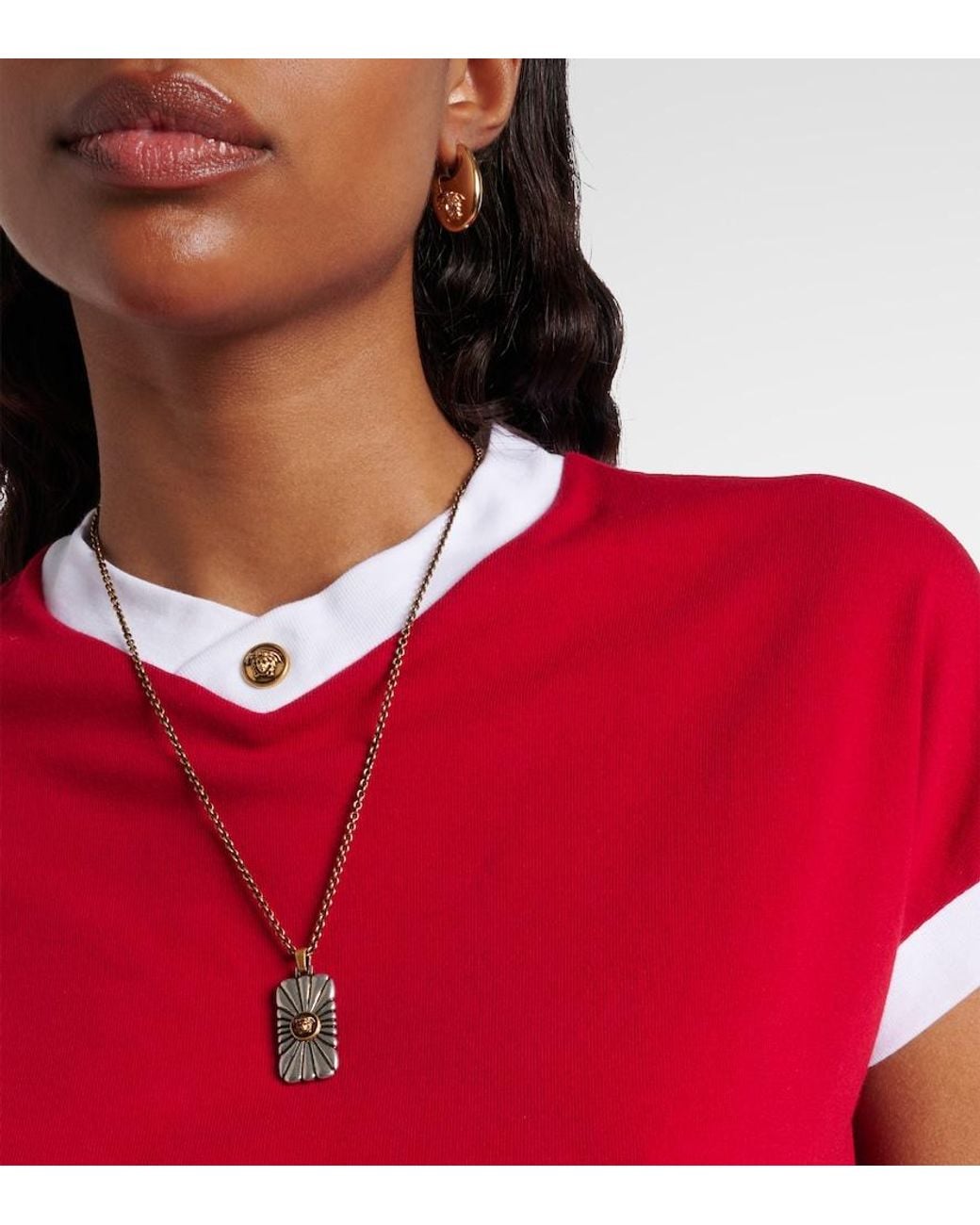 Versace Metallic Halskette Circle