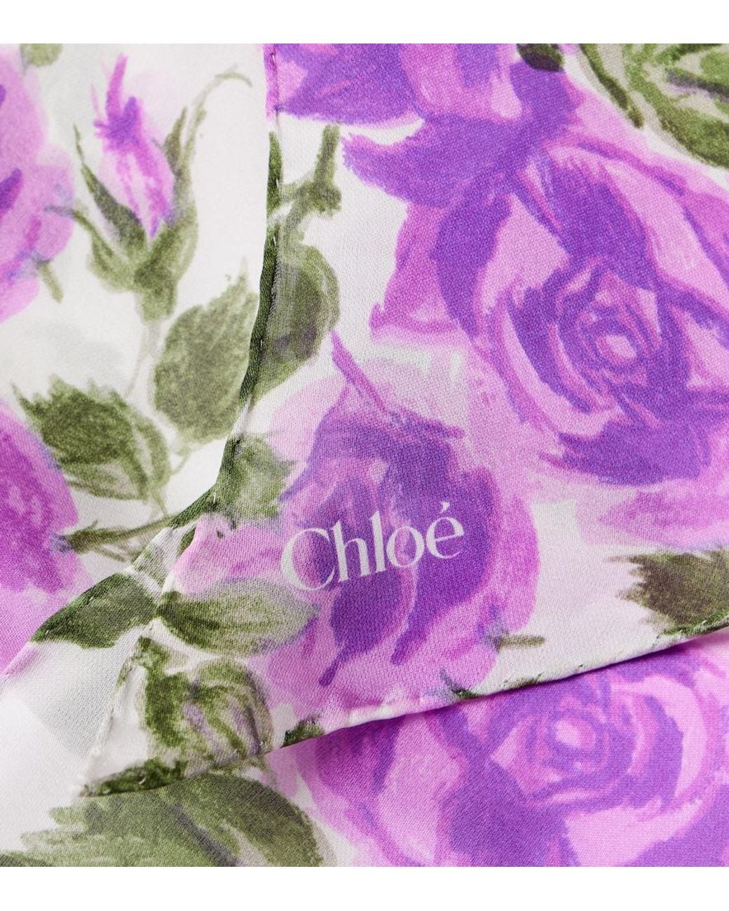 Sciarpa Bloom di Chloé in Purple