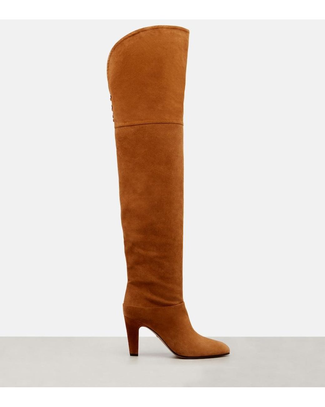 Chloé Brown Eve 85 Suede Over-The-Knee Boots