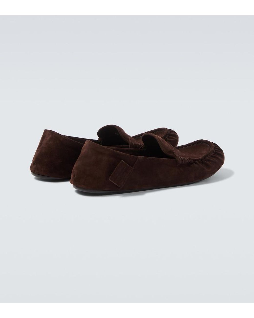 Acne Brown Bojan Suede Loafers for men